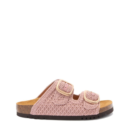 Scholl Womens Noelle Cork Sandals Pink - The Sporting Lodge