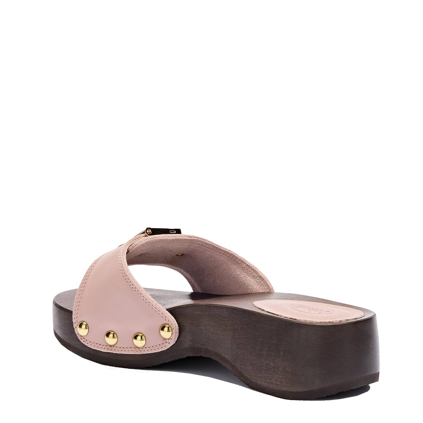 Scholl Womens Pescura Heel Wood Sandals Antique Pink - The Sporting Lodge