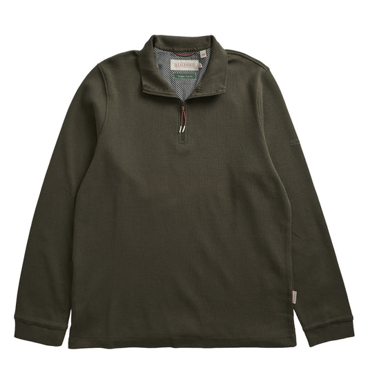 Sealskinz Forncett Long Sleeve Top With Half Zip Green