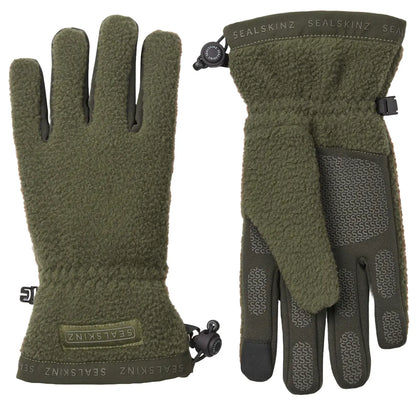 Sealskinz Hoveton WP Sherpa Fleece Glove Olive - The Sporting Lodge