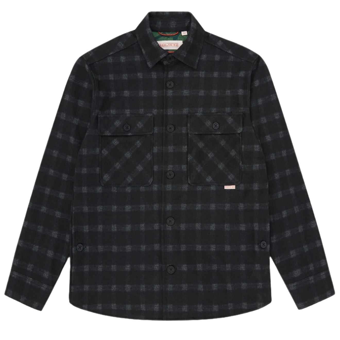 Sealskinz Snettisham Checked Shacket Navy - The Sporting Lodge