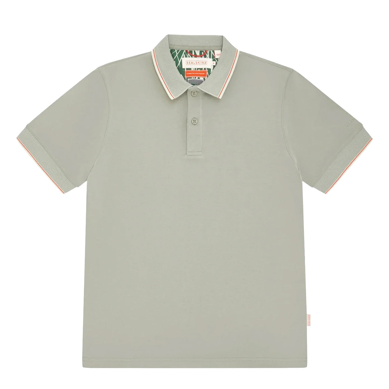 Sealskinz Stalham Polynosic Tipped Collar Polo Shirt Green