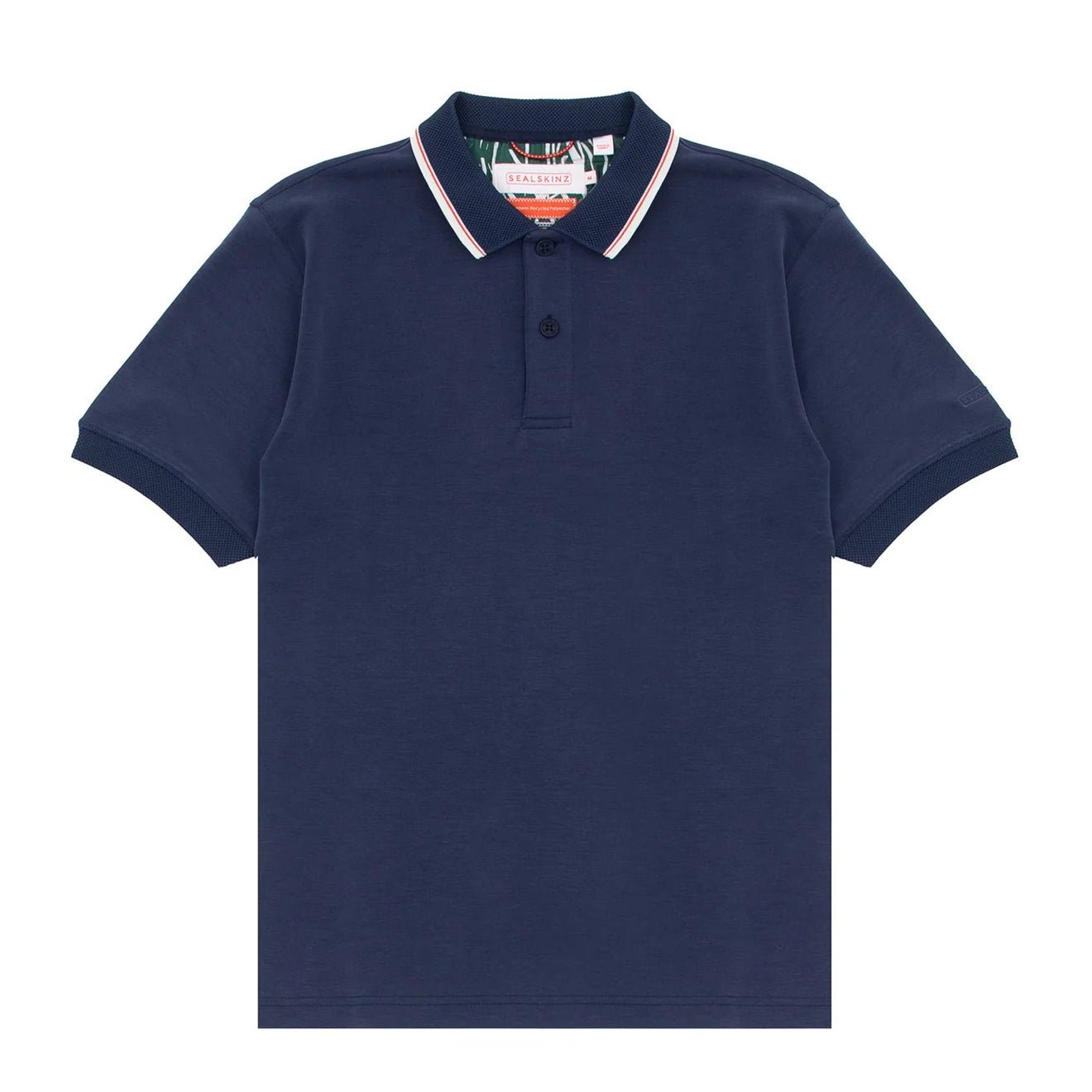 Sealskinz Stalham Polynosic Tipped Collar Polo Shirt Navy
