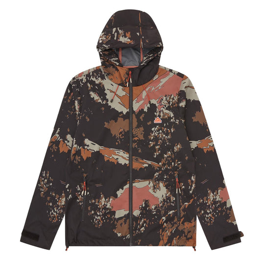 Sealskinz Womens Beckett Printed Packable Windbreaker Brown