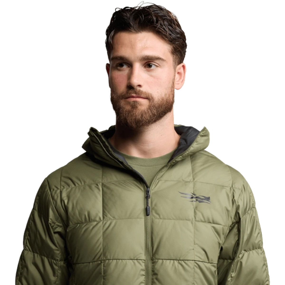 Sitka Microdown Hooded Jacket Olive Green