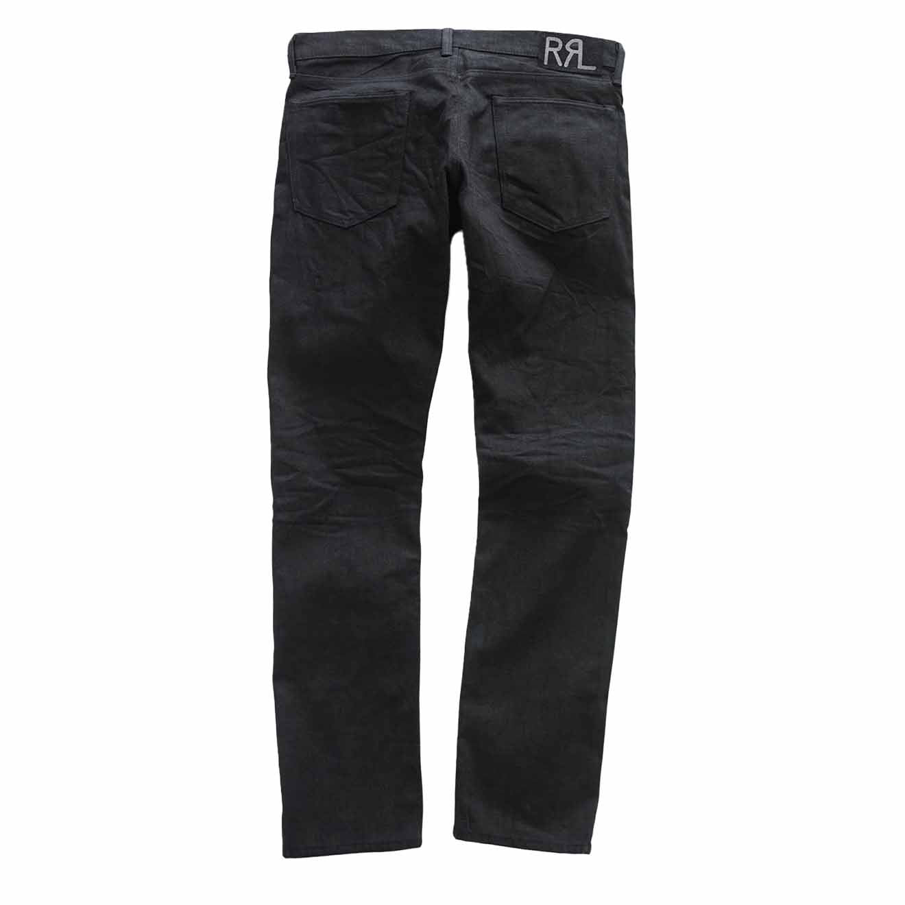 RRL by Ralph Lauren Slim Fit Selvedge Jean Black-2