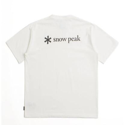 Snow Peak Back Printed Logo T-Shirt Off White