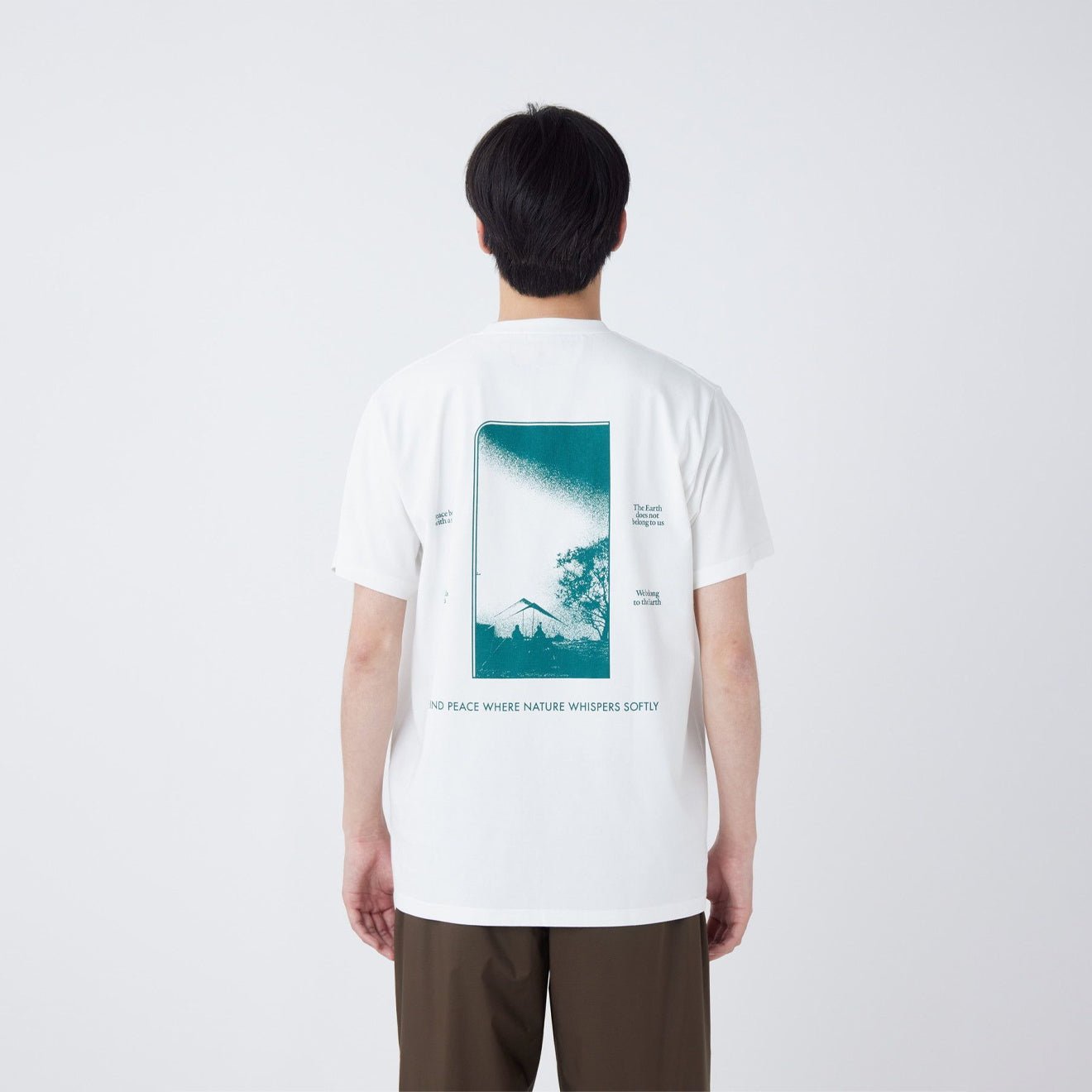 Snow Peak CF Landscape T-Shirt Off White