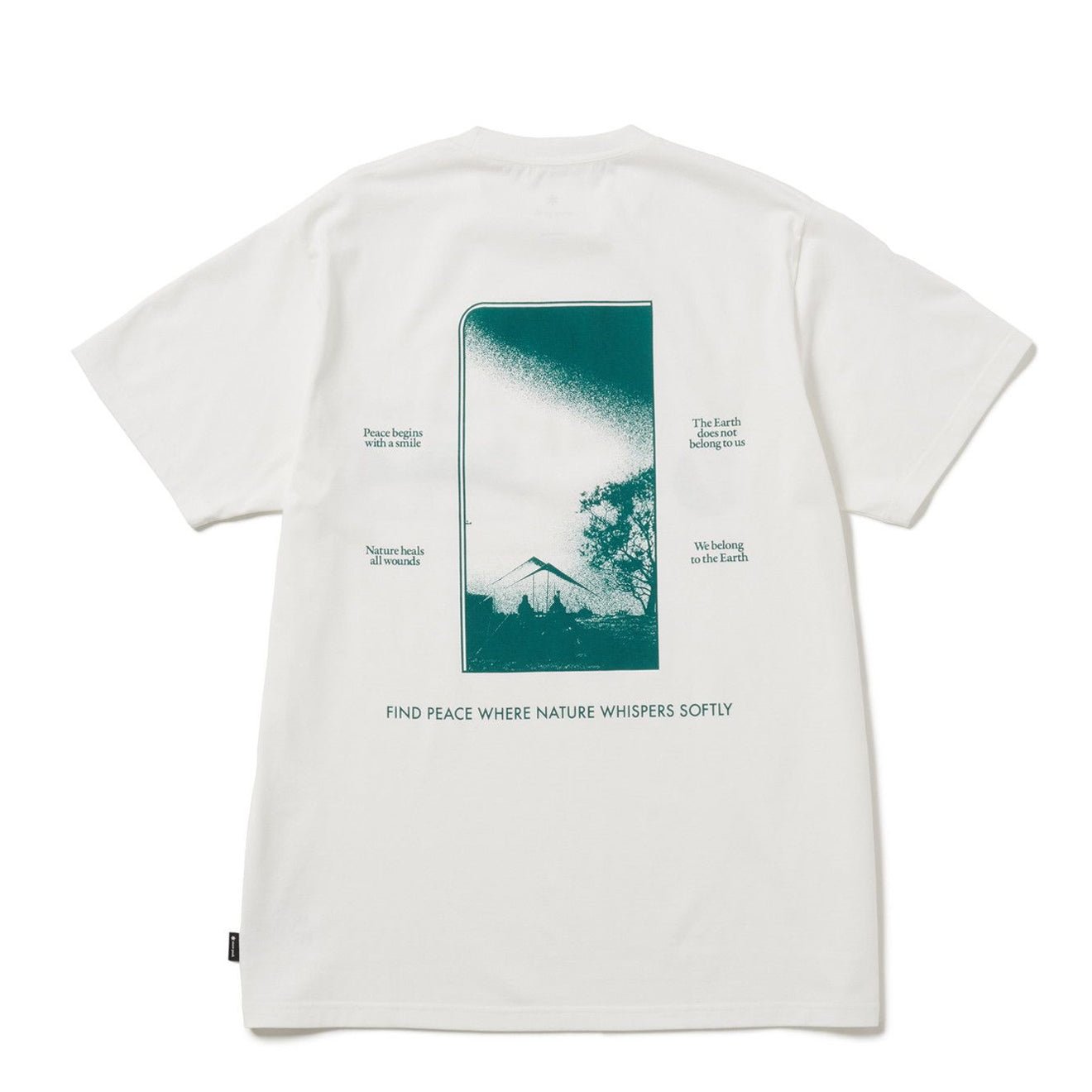 Snow Peak CF Landscape T-Shirt Off White