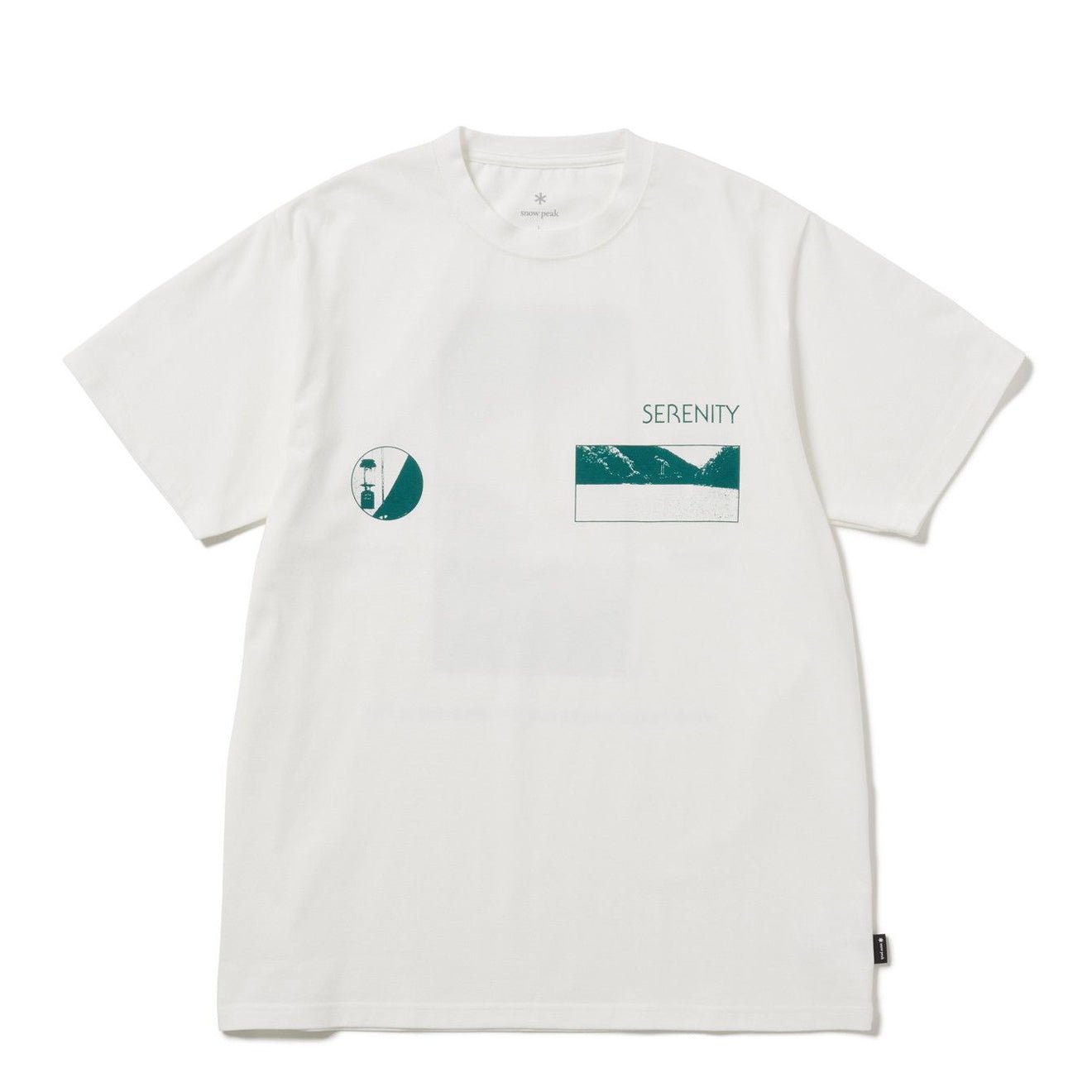 Snow Peak CF Landscape T-Shirt Off White