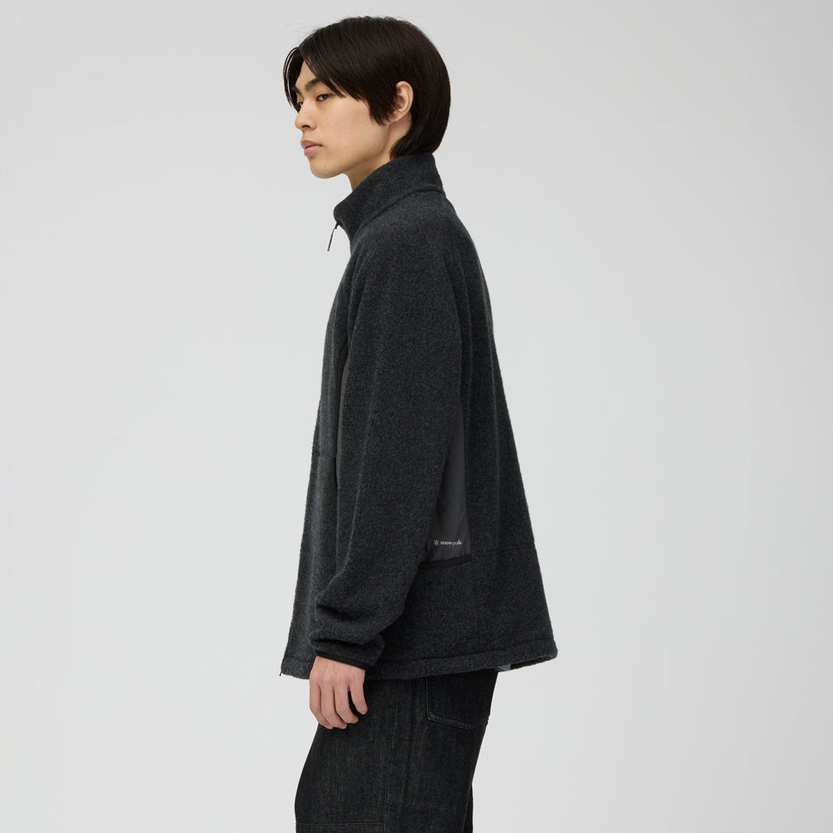 Snow Peak Calamai Wool Fleece Jacket Charcoal