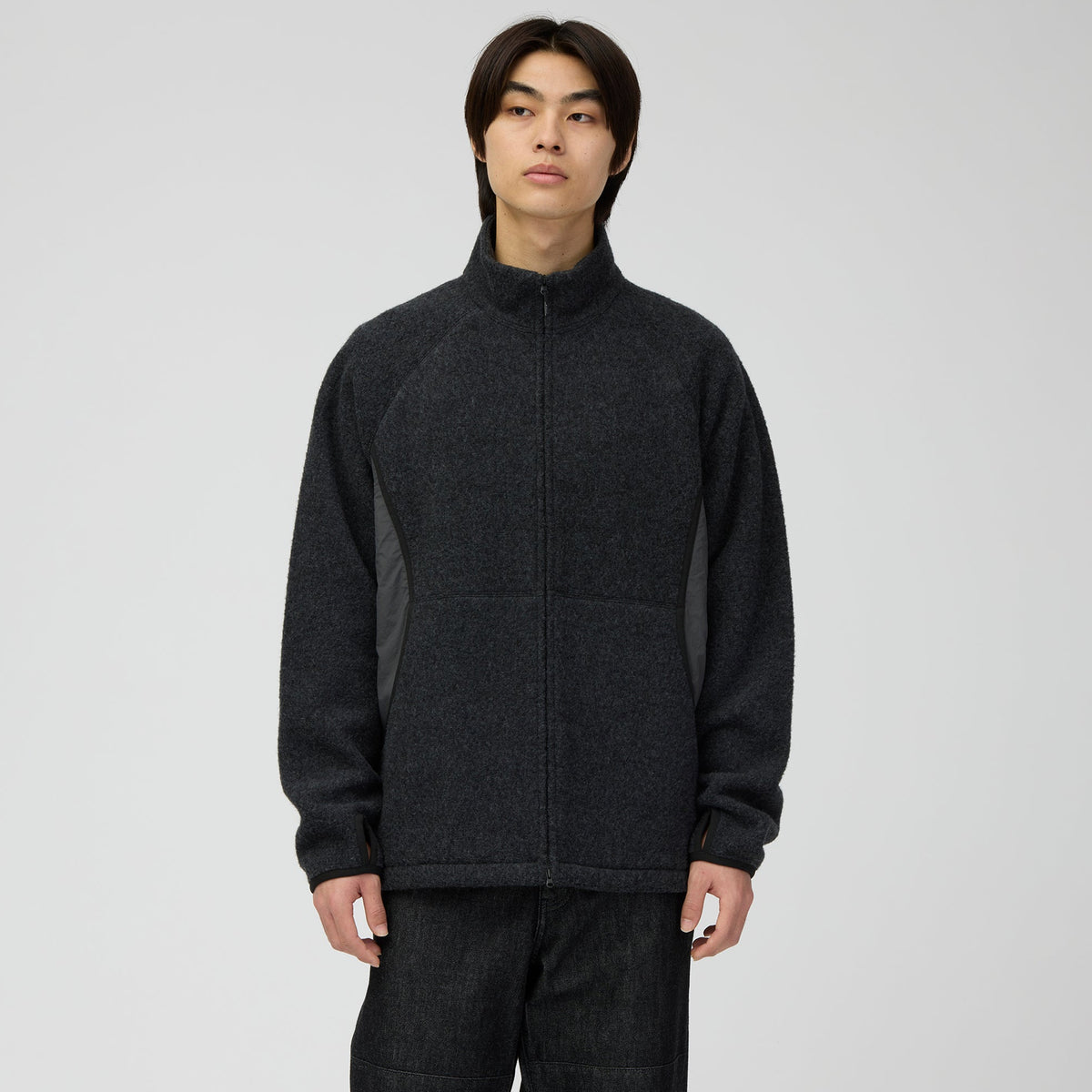 Snow Peak Calamai Wool Fleece Jacket Charcoal
