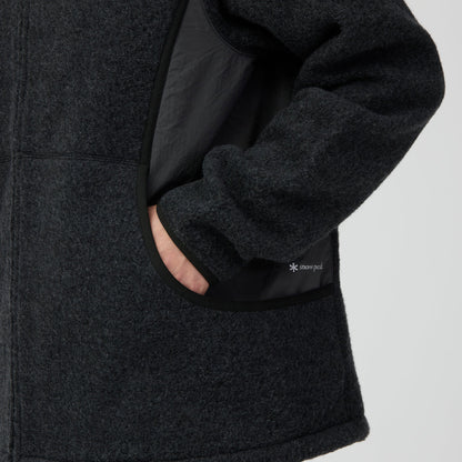 Snow Peak Calamai Wool Fleece Jacket Charcoal