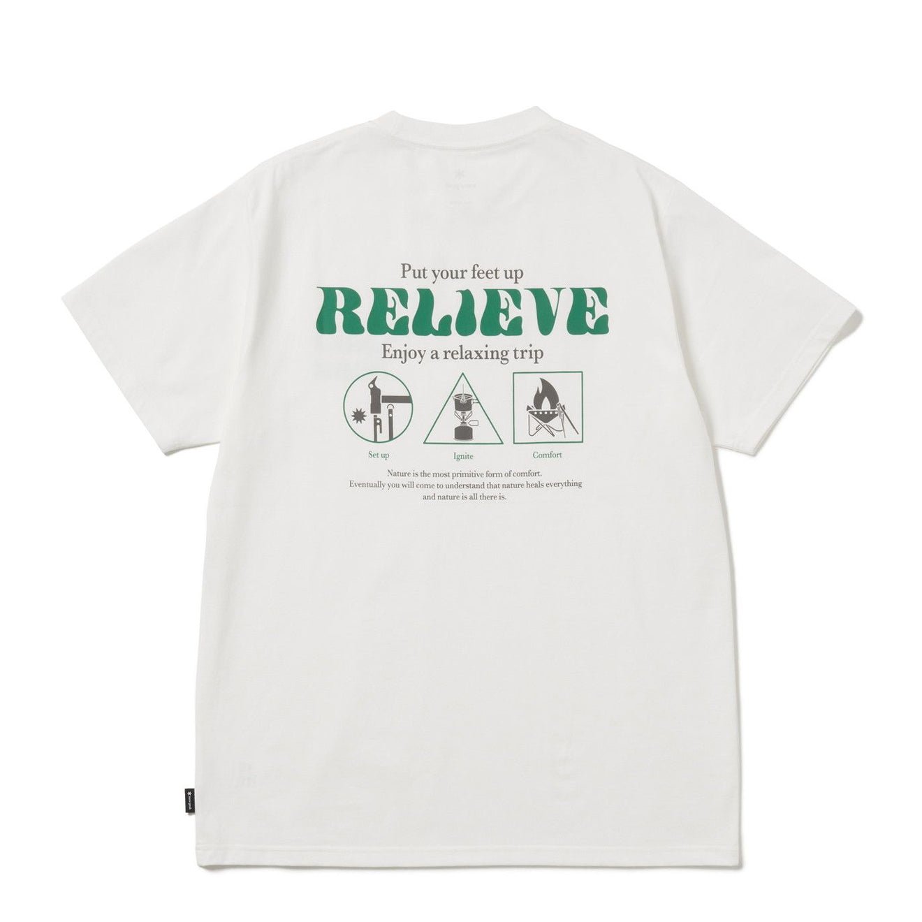 Snow Peak Camping Graphic T-Shirt Off White