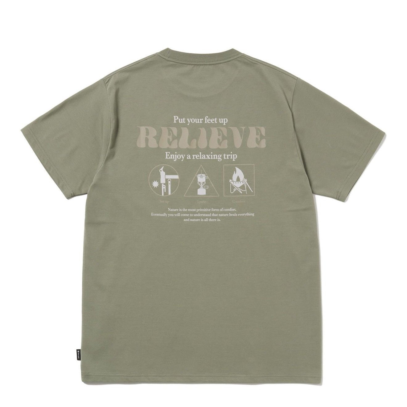 Snow Peak Camping Graphic T-Shirt Olive