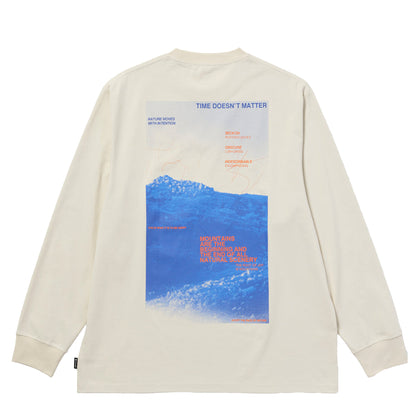Snow Peak Campscape L/S T-Shirt Ivory