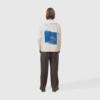 Snow Peak Campscape L/S T-Shirt Ivory