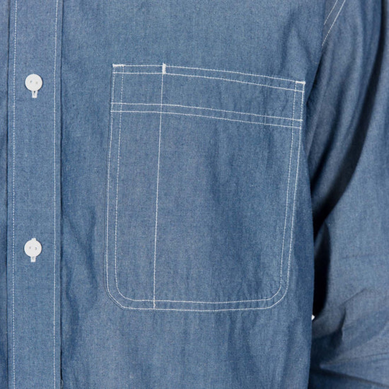Snow Peak Chambray Work Shirt Blue