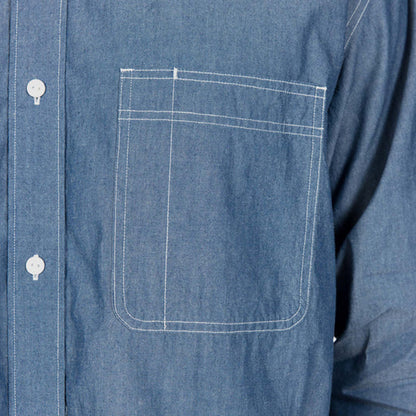 Snow Peak Chambray Work Shirt Blue