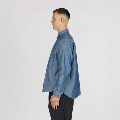 Snow Peak Chambray Work Shirt Blue