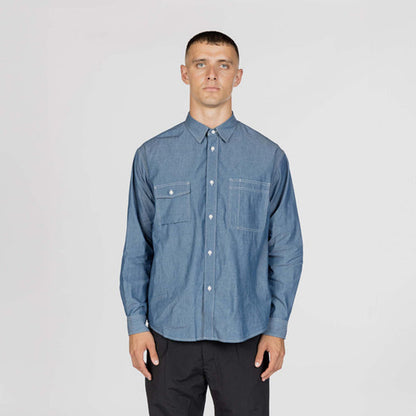 Snow Peak Chambray Work Shirt Blue