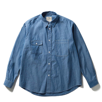 Snow Peak Chambray Work Shirt Blue