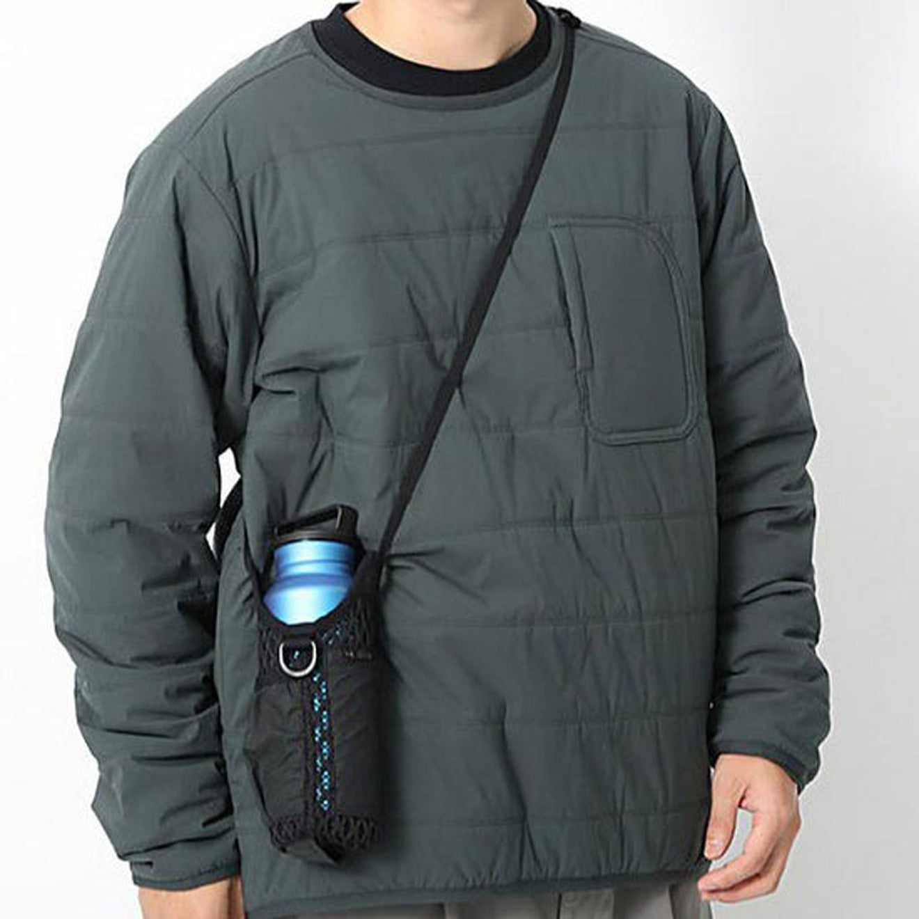 Snow Peak Double Face Mesh Bottle Carrier Black - The Sporting Lodge