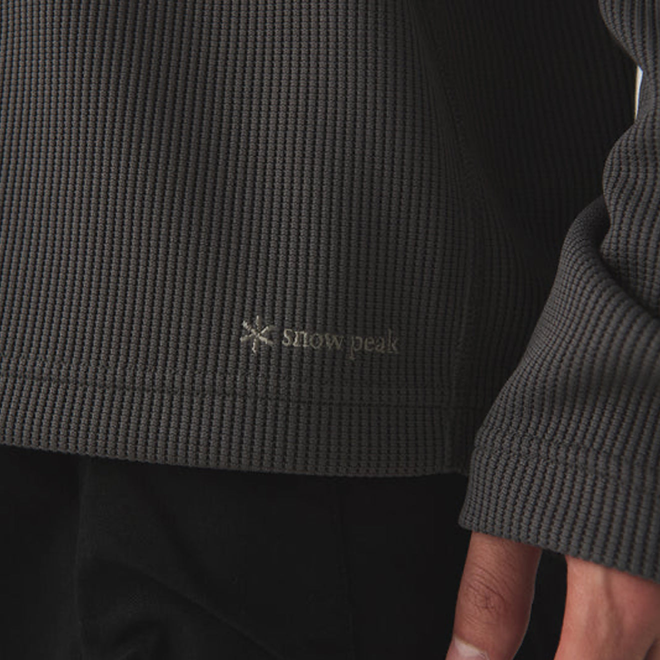 Snow Peak Dry Thermal L/S T-Shirt Charcoal