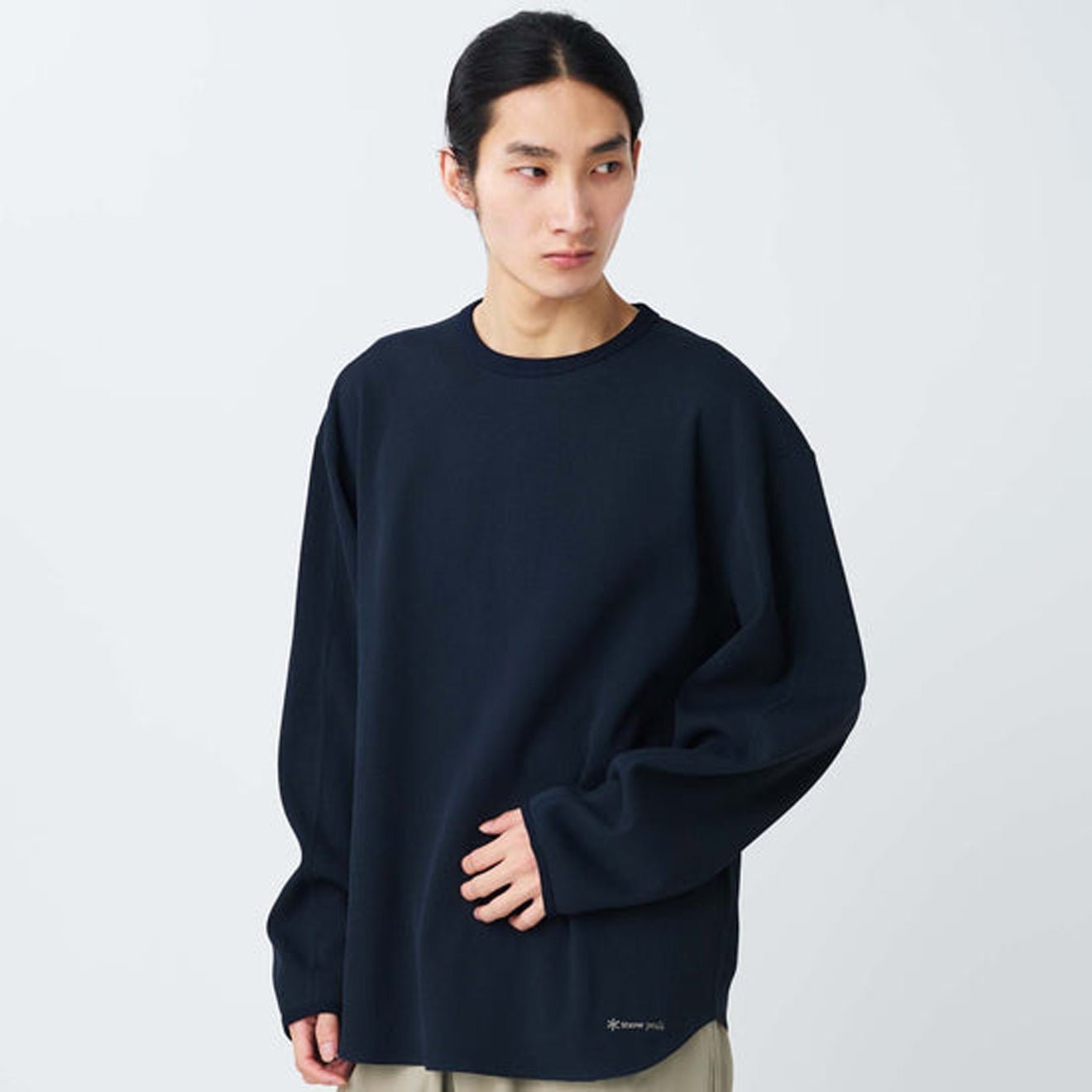 Snow Peak Dry Waffle L/S T-Shirt Dark Navy