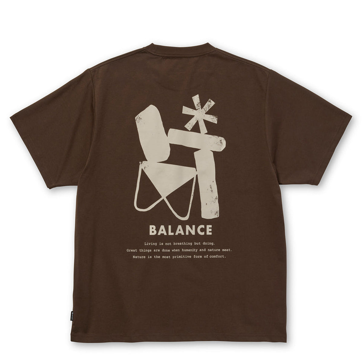 Snow Peak Elemental Balance T-Shirt Brown