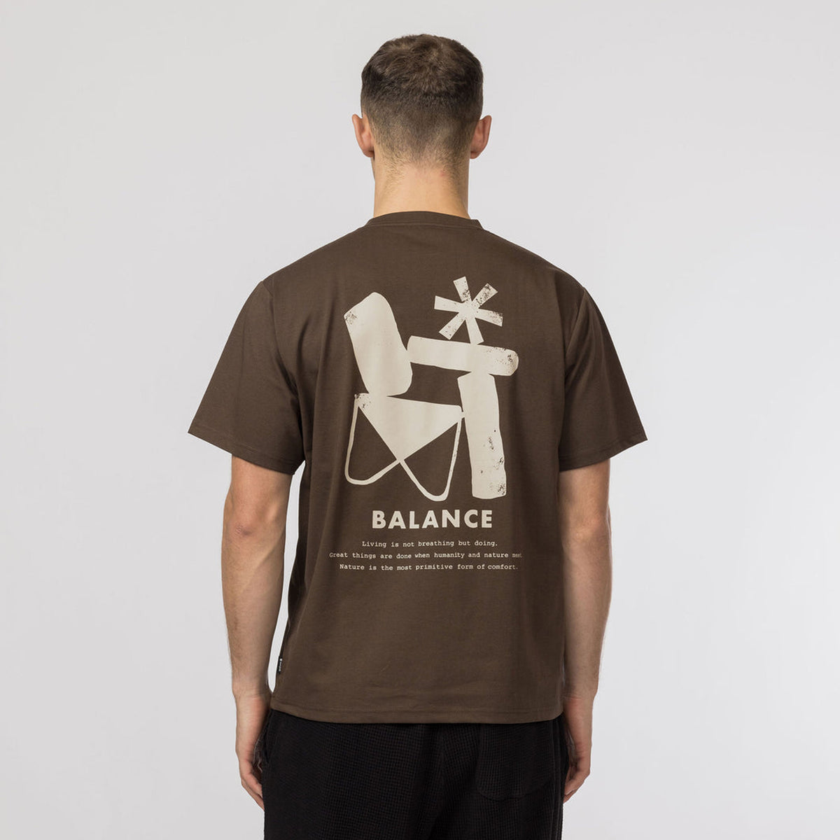 Snow Peak Elemental Balance T-Shirt Brown