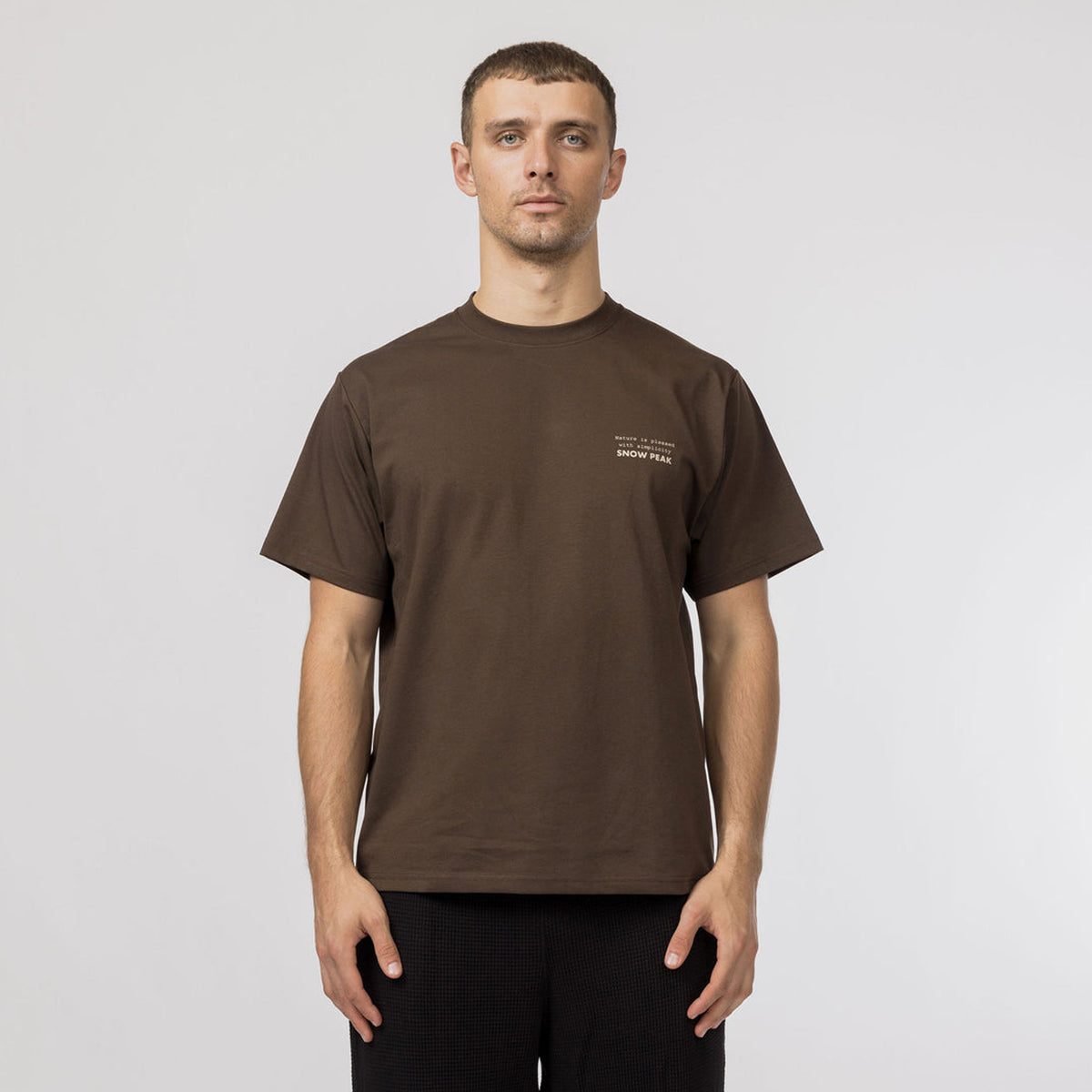 Snow Peak Elemental Balance T-Shirt Brown
