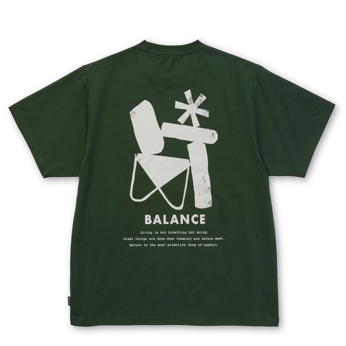 Snow Peak Elemental Balance T-Shirt Dark Green