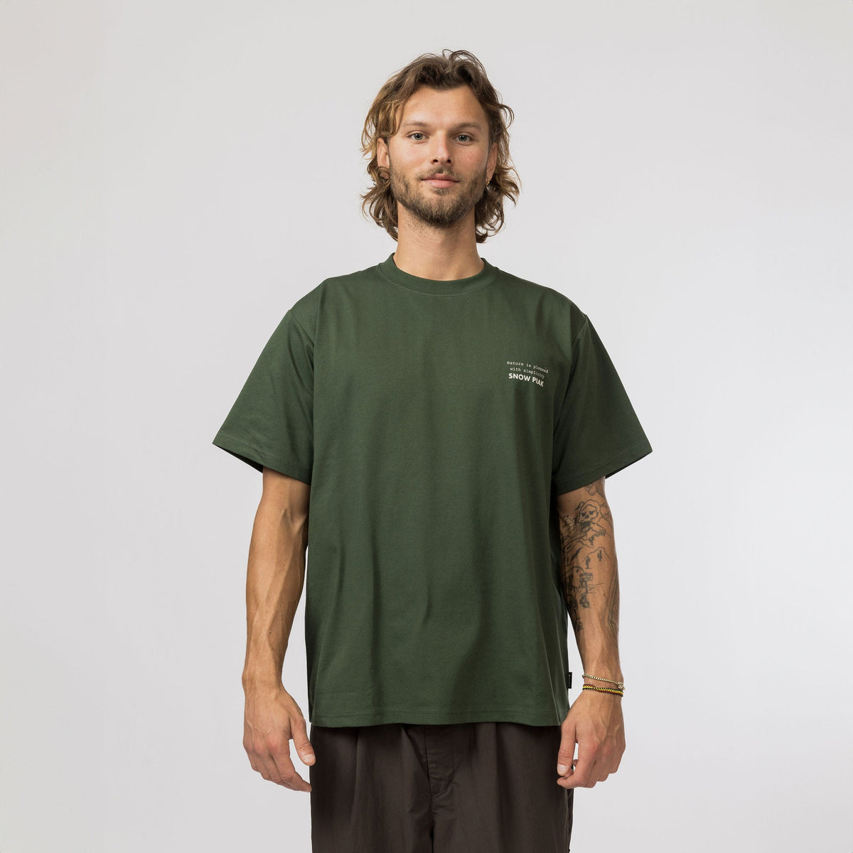 Snow Peak Elemental Balance T-Shirt Dark Green