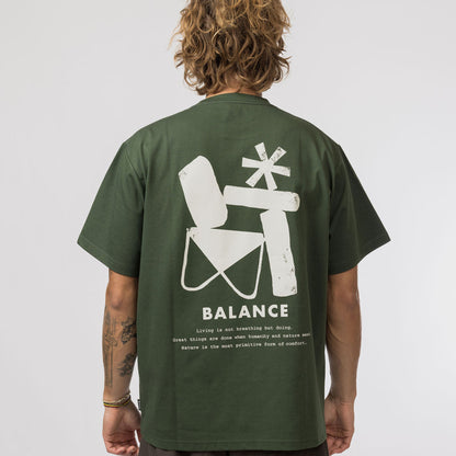 Snow Peak Elemental Balance T-Shirt Dark Green