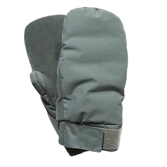Snow Peak FR 2L Down Mittens Grey / Khaki - The Sporting Lodge