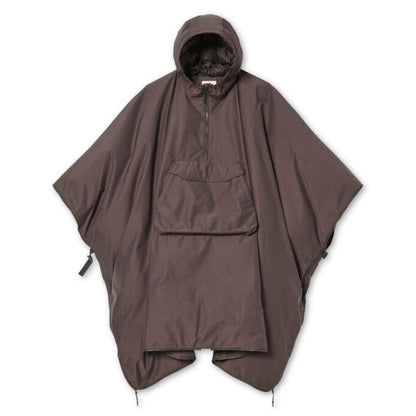 Snow Peak FR 2L Down Poncho Dark Brown