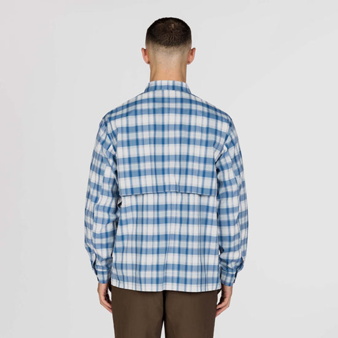 Snow Peak Fade Check Breezy Shirt Light Blue
