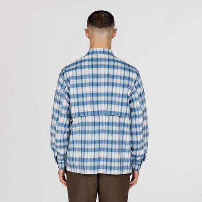 Snow Peak Fade Check Breezy Shirt Light Blue