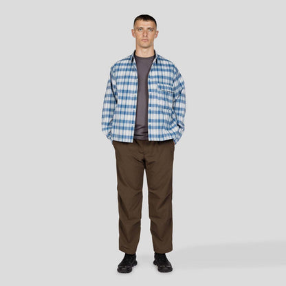 Snow Peak Fade Check Breezy Shirt Light Blue