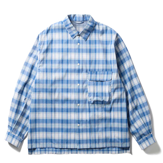 Snow Peak Fade Check Breezy Shirt Light Blue