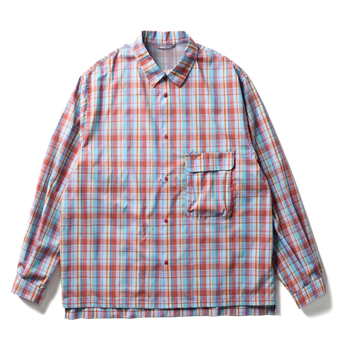 Snow Peak Fade Check Breezy Shirt Red