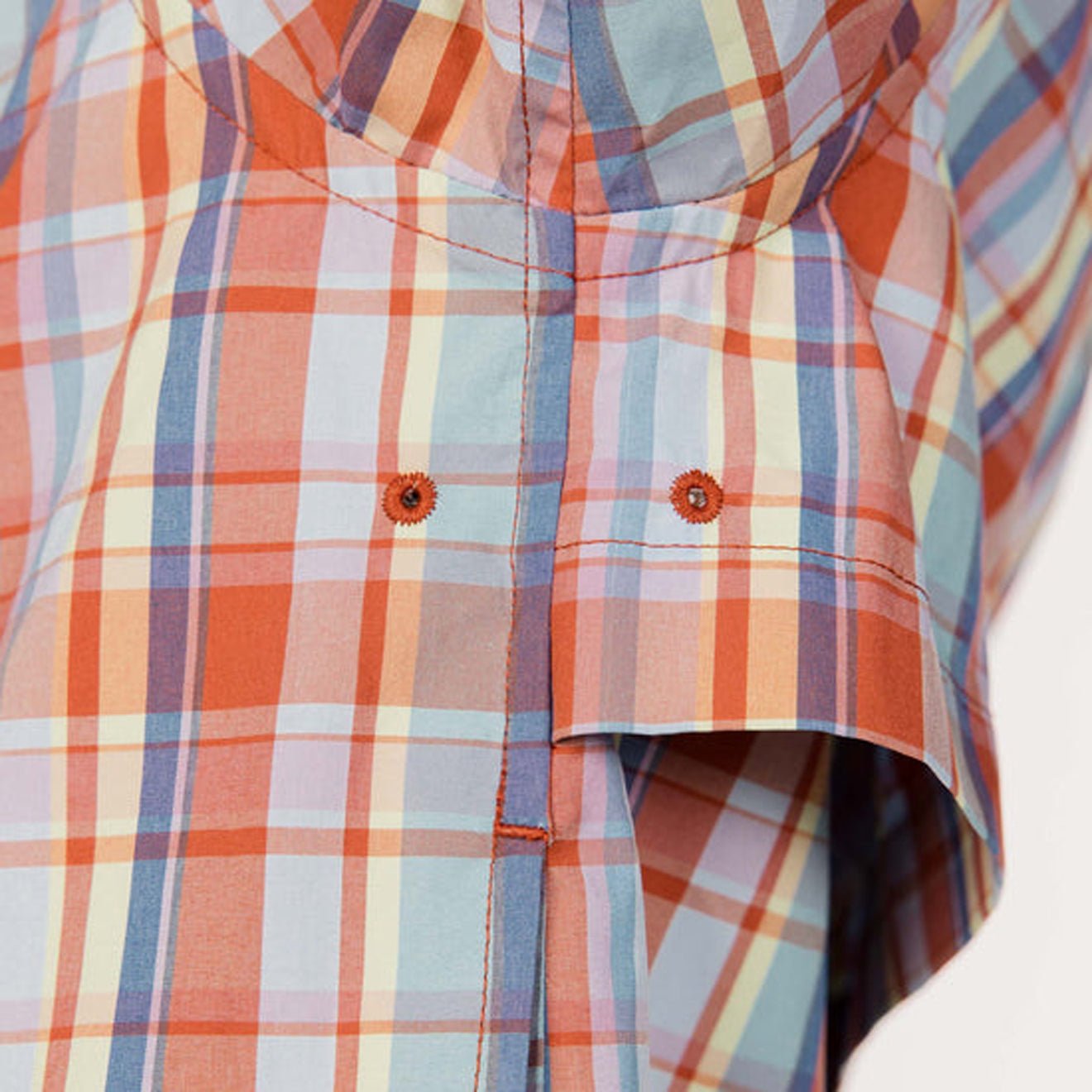 Snow Peak Fade Check Breezy Shirt Red