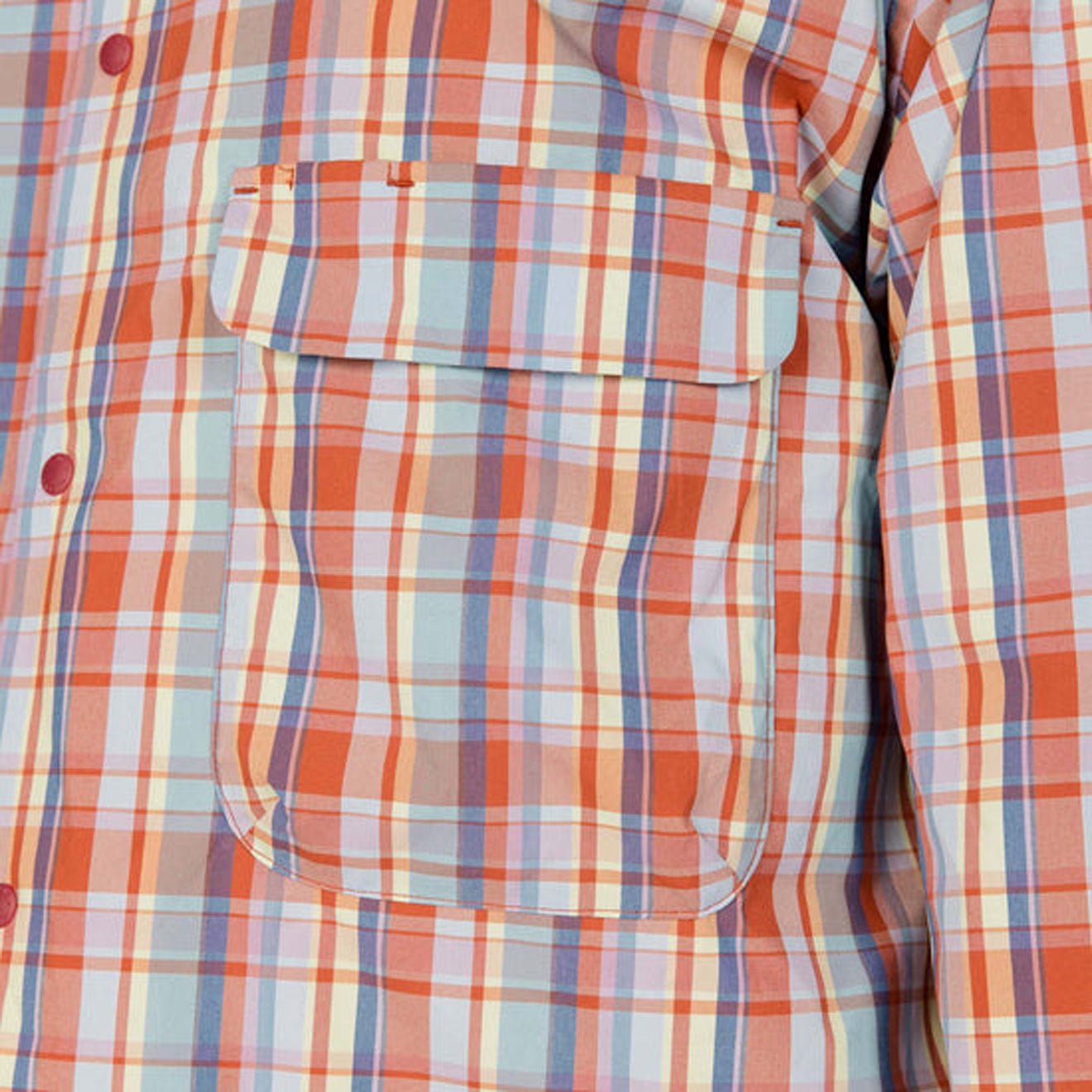 Snow Peak Fade Check Breezy Shirt Red