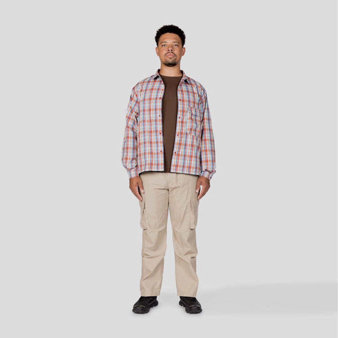 Snow Peak Fade Check Breezy Shirt Red