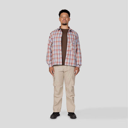 Snow Peak Fade Check Breezy Shirt Red