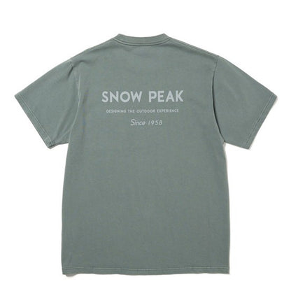 Snow Peak Garment Dyed T-Shirt Dark Green