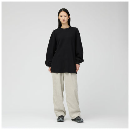 Snow Peak Heavyweight Waffle Pullover Black