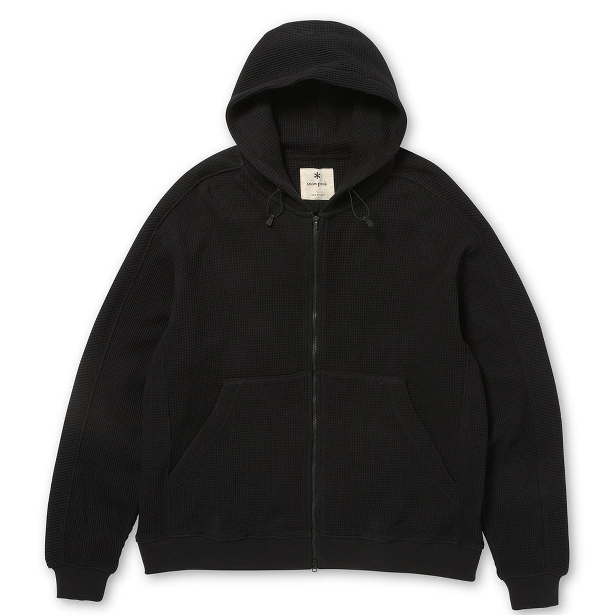 Snow Peak Heavyweight Waffle Zip Parka Black