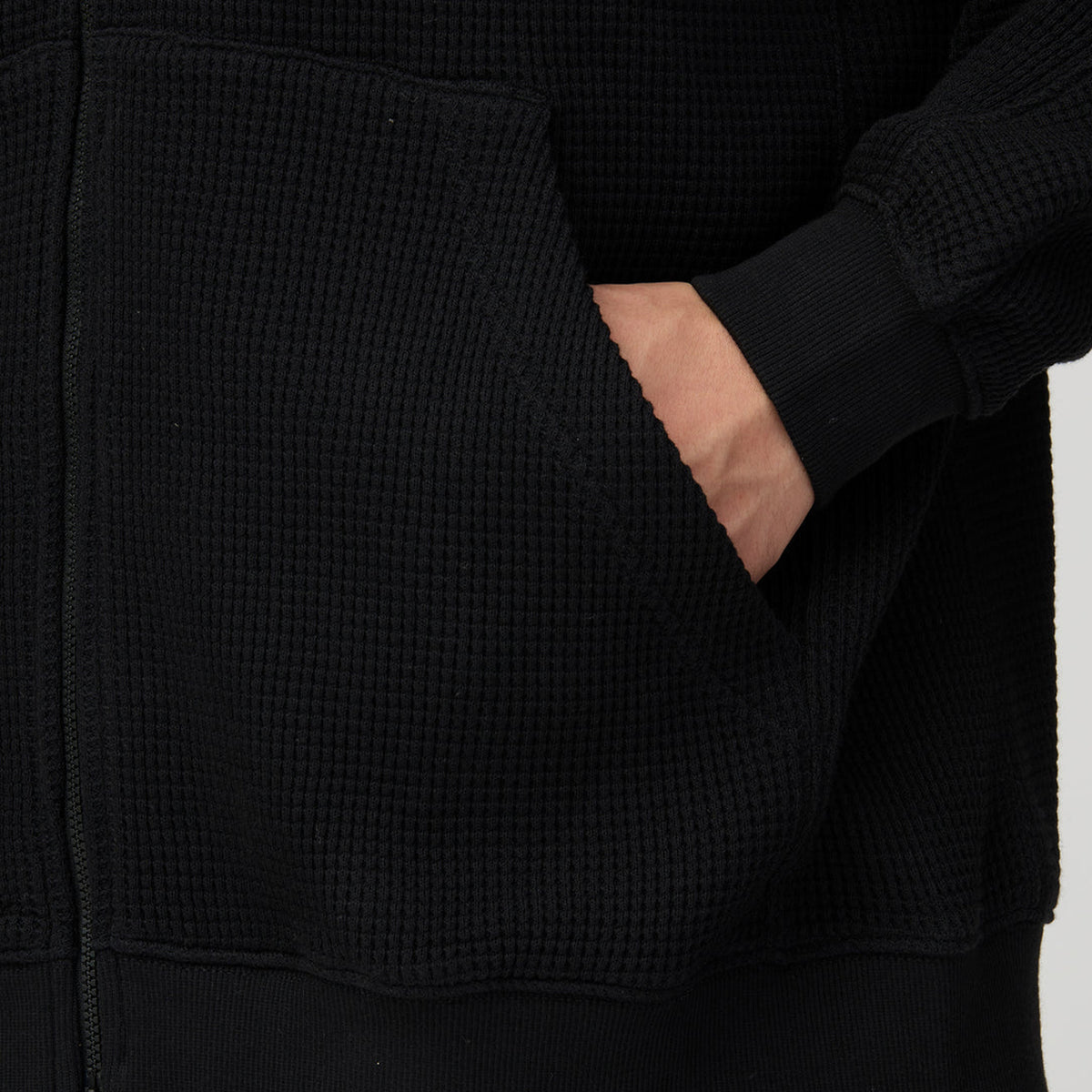 Snow Peak Heavyweight Waffle Zip Parka Black